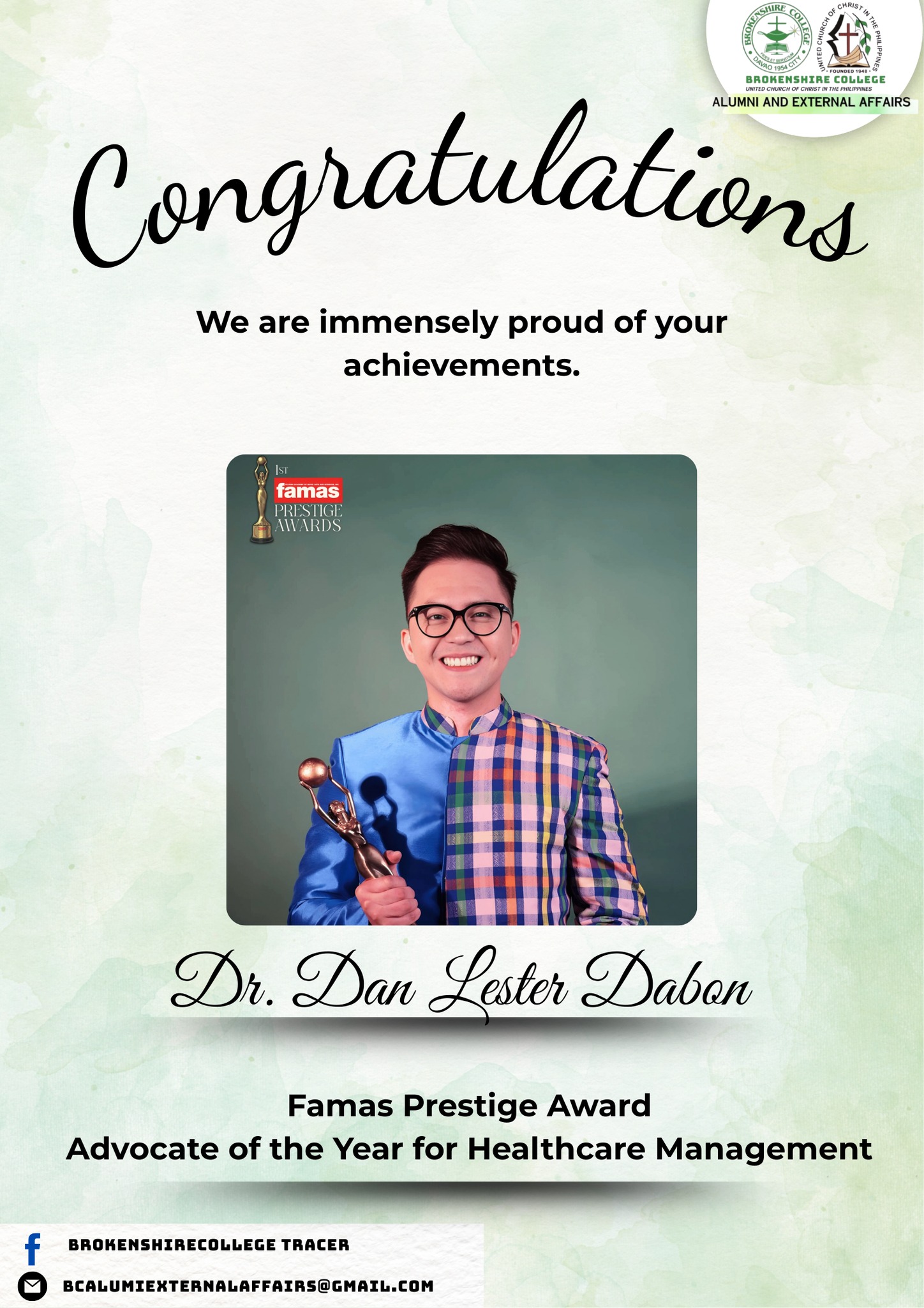 Famas Prestige Awardee: Dr. Dan Lester Dabon