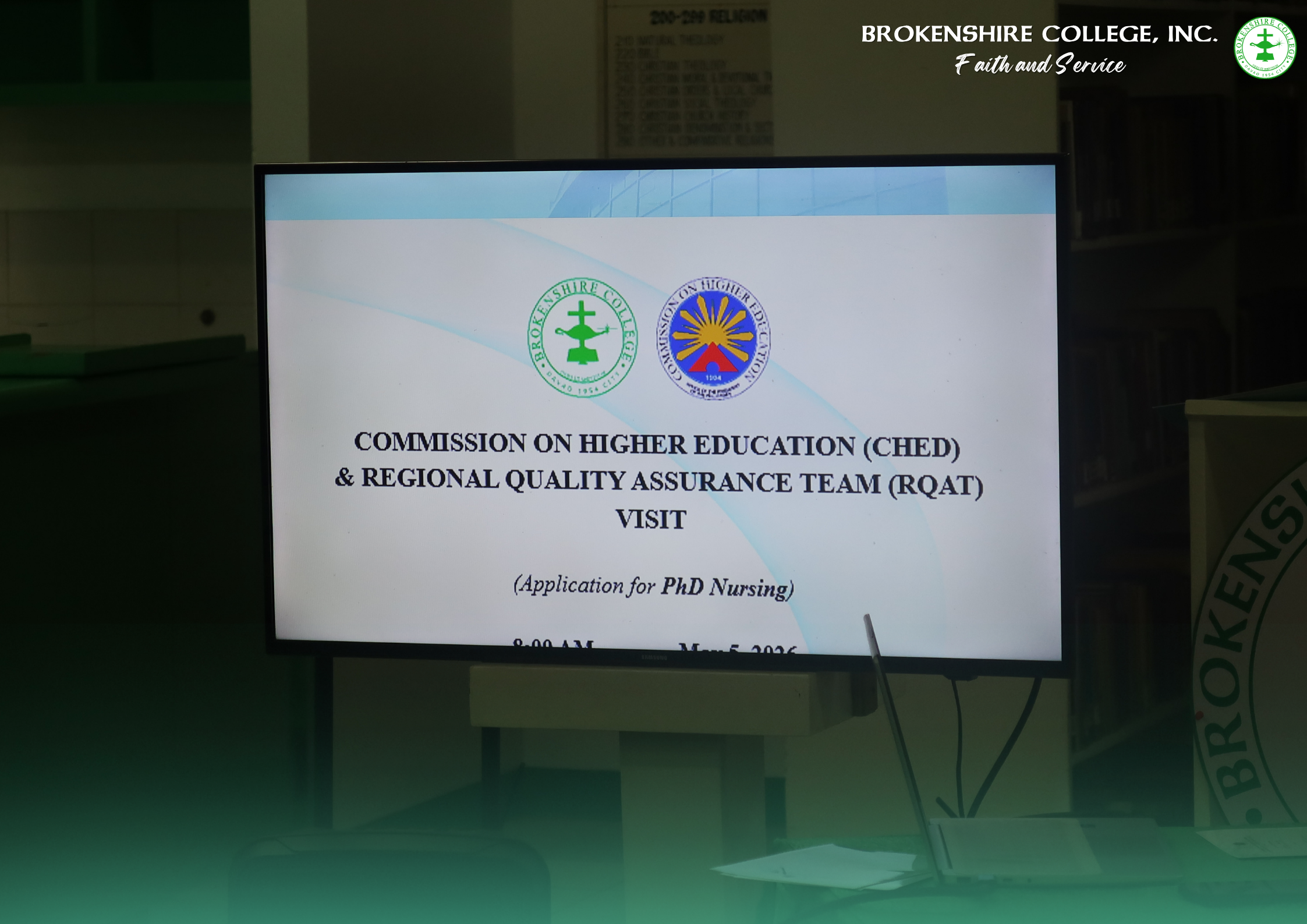 𝐁𝐫𝐨𝐤𝐞𝐧𝐬𝐡𝐢𝐫𝐞 𝐂𝐨𝐥𝐥𝐞𝐠𝐞 𝐓𝐚𝐤𝐞𝐬 𝐒𝐭𝐞𝐩 𝐅𝐨𝐫𝐰𝐚𝐫𝐝 𝐰𝐢𝐭𝐡 𝐂𝐇𝐄𝐃 𝐄𝐯𝐚𝐥𝐮𝐚𝐭𝐢𝐨𝐧 𝐟𝐨𝐫 𝐏𝐡𝐃 𝐢𝐧 𝐍𝐮𝐫𝐬𝐢𝐧𝐠