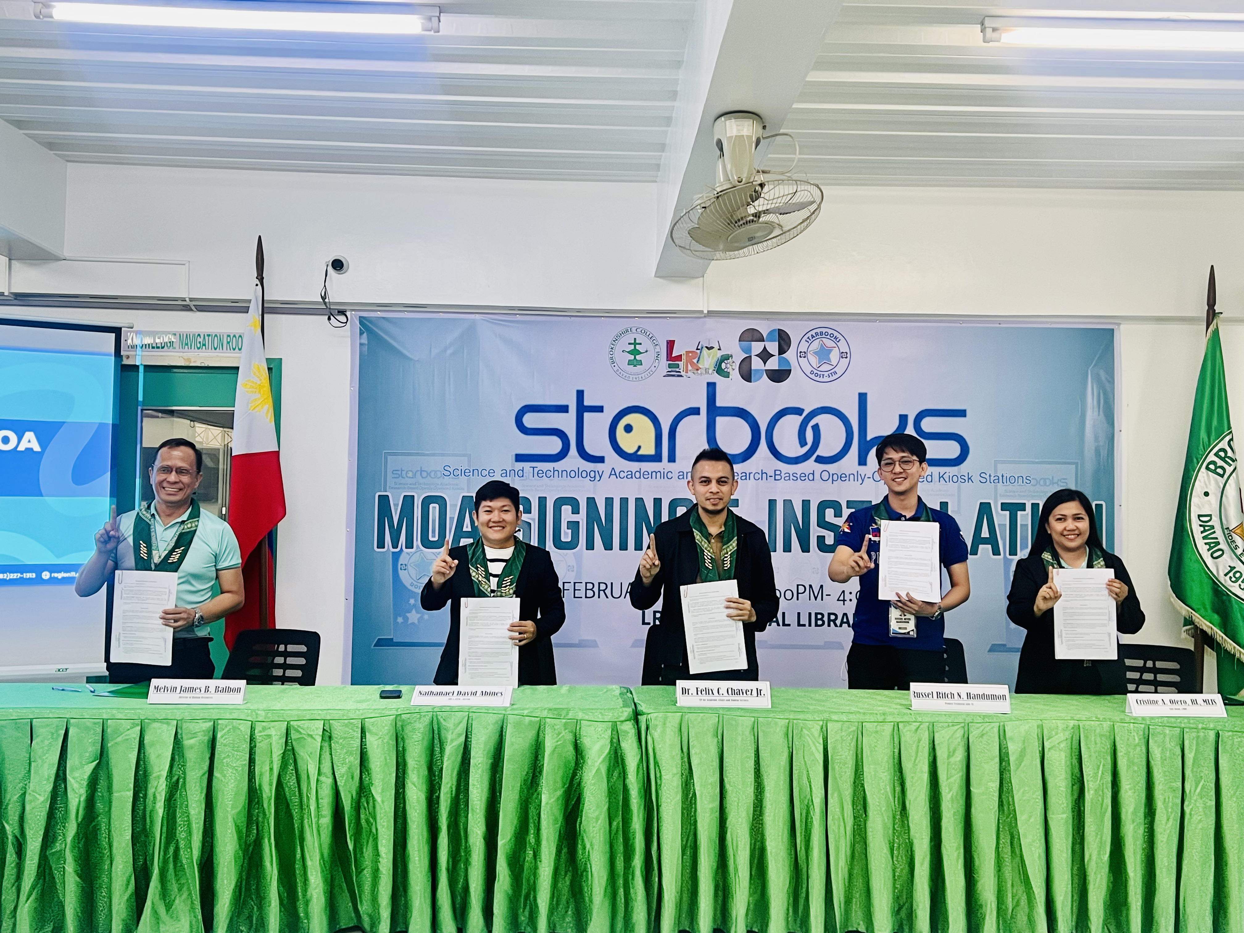 BCI and DOST Starbooks MOA Signing, Training and Installation