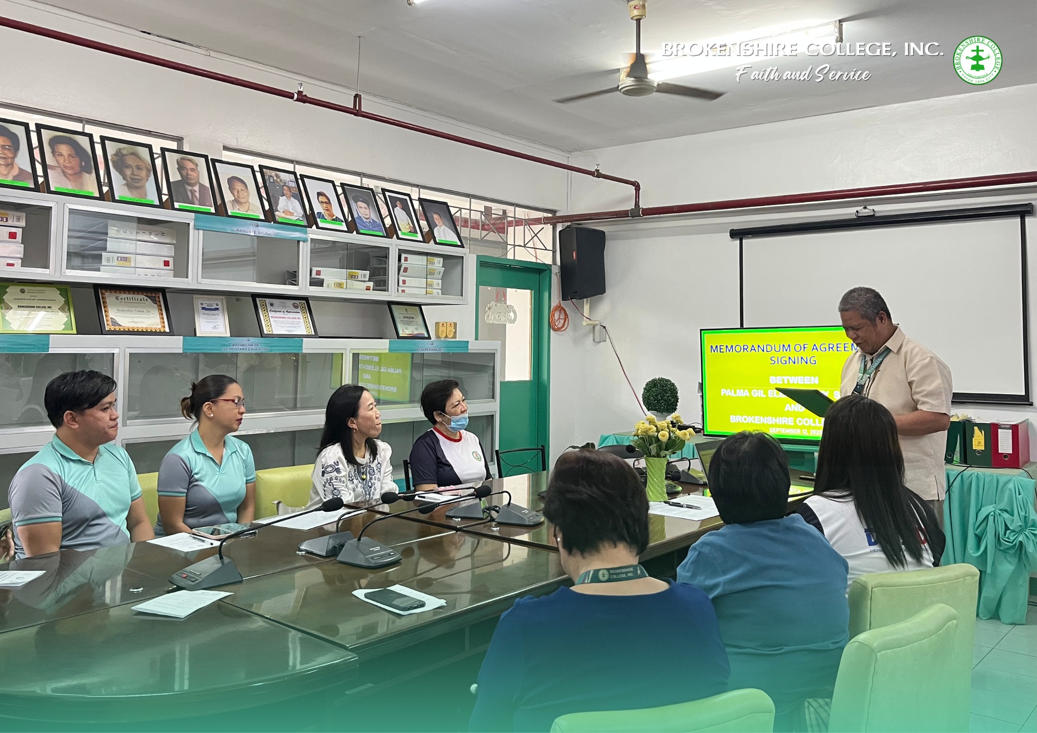 𝗧𝗲𝗼𝗱𝗼𝗿𝗼 𝗣𝗮𝗹𝗺𝗮 𝗚𝗶𝗹 𝗘𝗹𝗲𝗺𝗲𝗻𝘁𝗮𝗿𝘆 𝗦𝗰𝗵𝗼𝗼𝗹 𝗮𝗻𝗱 𝗕𝗿𝗼𝗸𝗲𝗻𝘀𝗵𝗶𝗿𝗲 𝗖𝗼𝗹𝗹𝗲𝗴𝗲, 𝗜𝗻𝗰. 𝗳𝗼𝗿𝗺𝗮𝗹𝗹𝘆 𝘀𝗶𝗴𝗻𝗲𝗱 𝗮 𝗠𝗲𝗺𝗼𝗿𝗮𝗻𝗱𝘂𝗺 𝗼𝗳 𝗔𝗴𝗿𝗲𝗲𝗺𝗲𝗻𝘁. 