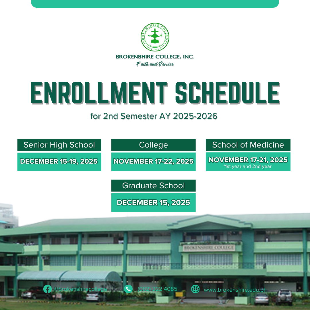 𝗘𝗻𝗿𝗼𝗹𝗹𝗺𝗲𝗻𝘁 𝗦𝗰𝗵𝗲𝗱𝘂𝗹𝗲 𝗳𝗼𝗿 𝘁𝗵𝗲 𝟮𝗻𝗱 𝘀𝗲𝗺𝗲𝘀𝘁𝗲𝗿 𝗼𝗳 𝗔𝗬 𝟮𝟬𝟮𝟱-𝟮𝟬𝟮𝟲